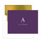 Initial Gold Indicator Folded Note Cards with Lined Envelopes Image 4 of 8